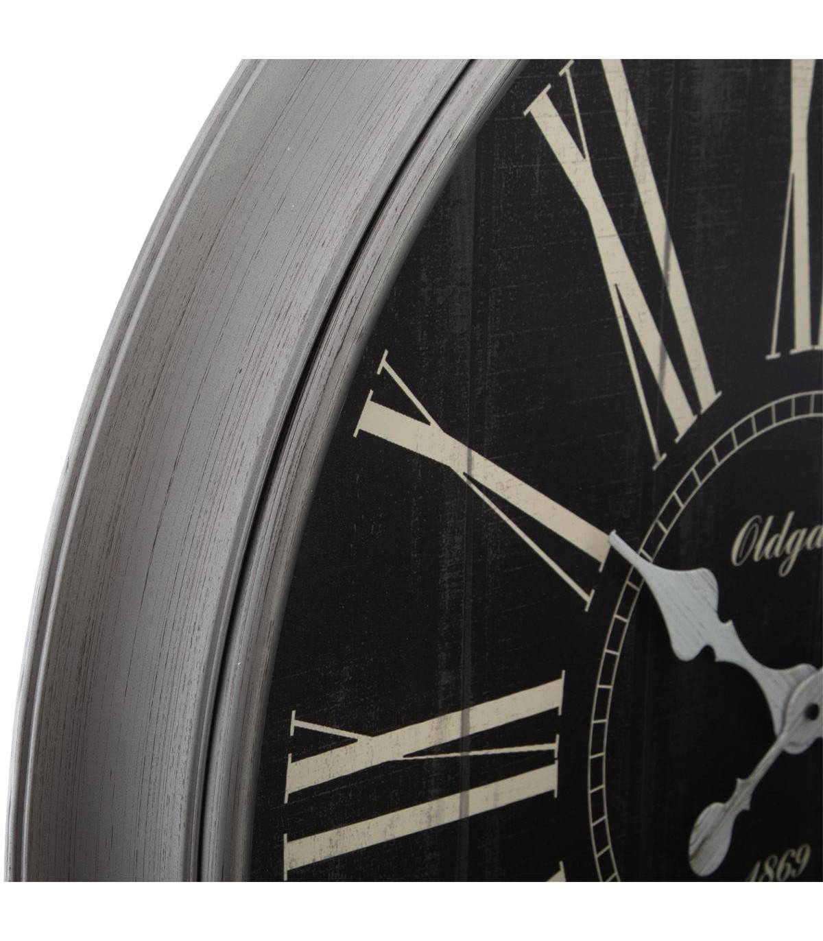 Grande Pendule murale avec moulures vintage et rétro D 76 cm - Imagen 2