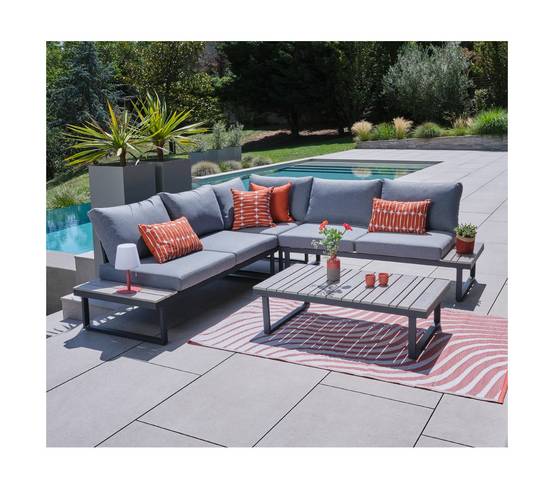 Ozalide - Lot de 2 coussins extérieur 40x40x15 ANDUZE EPICE - Image 4