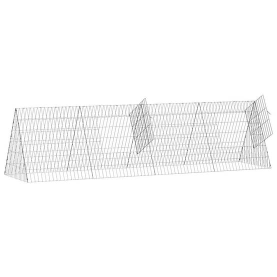 Tunnel Enclos Métal Galvanisé Parcours Santé Lapins Poules 215x55cm - ComfortXL Outdoor Living - Image 5