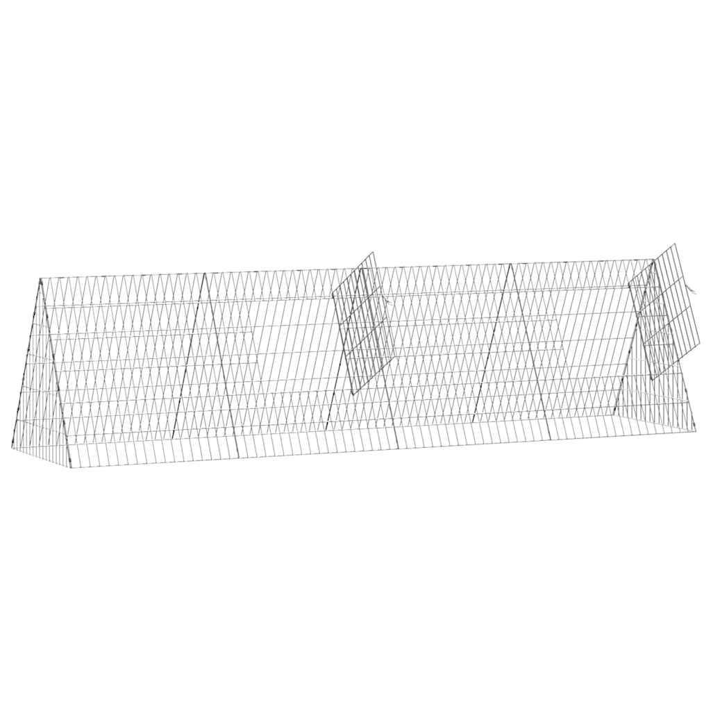 Tunnel Enclos Métal Galvanisé Parcours Santé Lapins Poules 215x55cm - ComfortXL Outdoor Living - Image 5