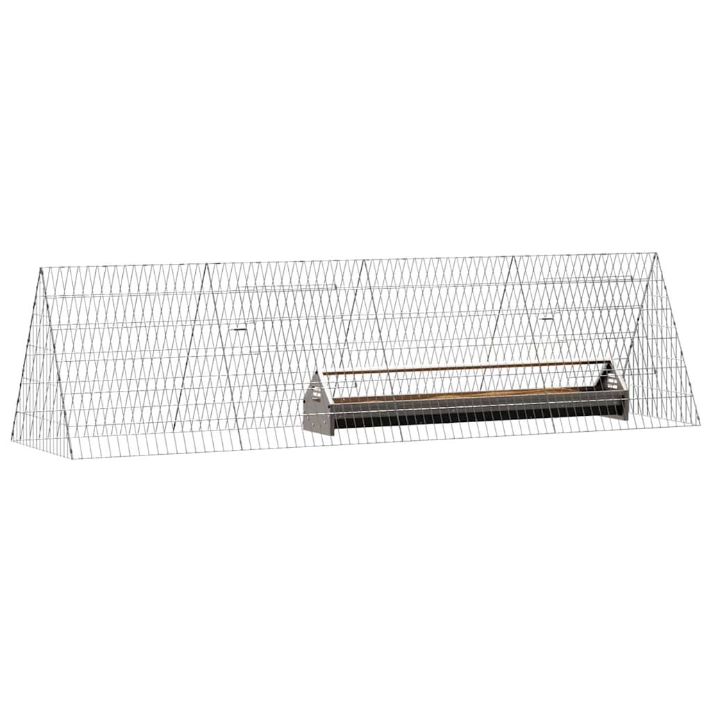 Tunnel Enclos Métal Galvanisé Parcours Santé Lapins Poules 215x55cm - ComfortXL Outdoor Living - Image 3