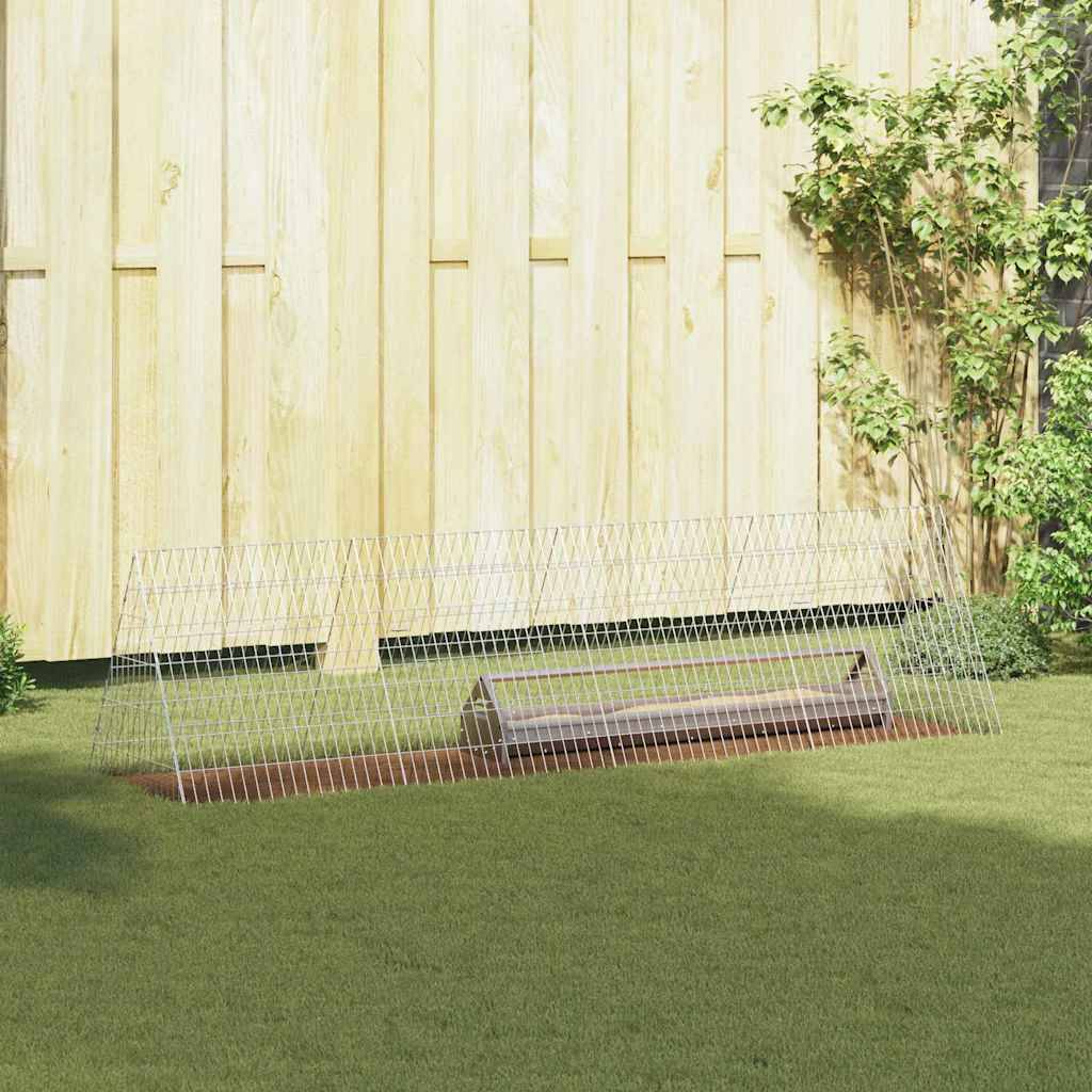 Tunnel Enclos Métal Galvanisé Parcours Santé Lapins Poules 215x55cm - ComfortXL Outdoor Living - Image 1