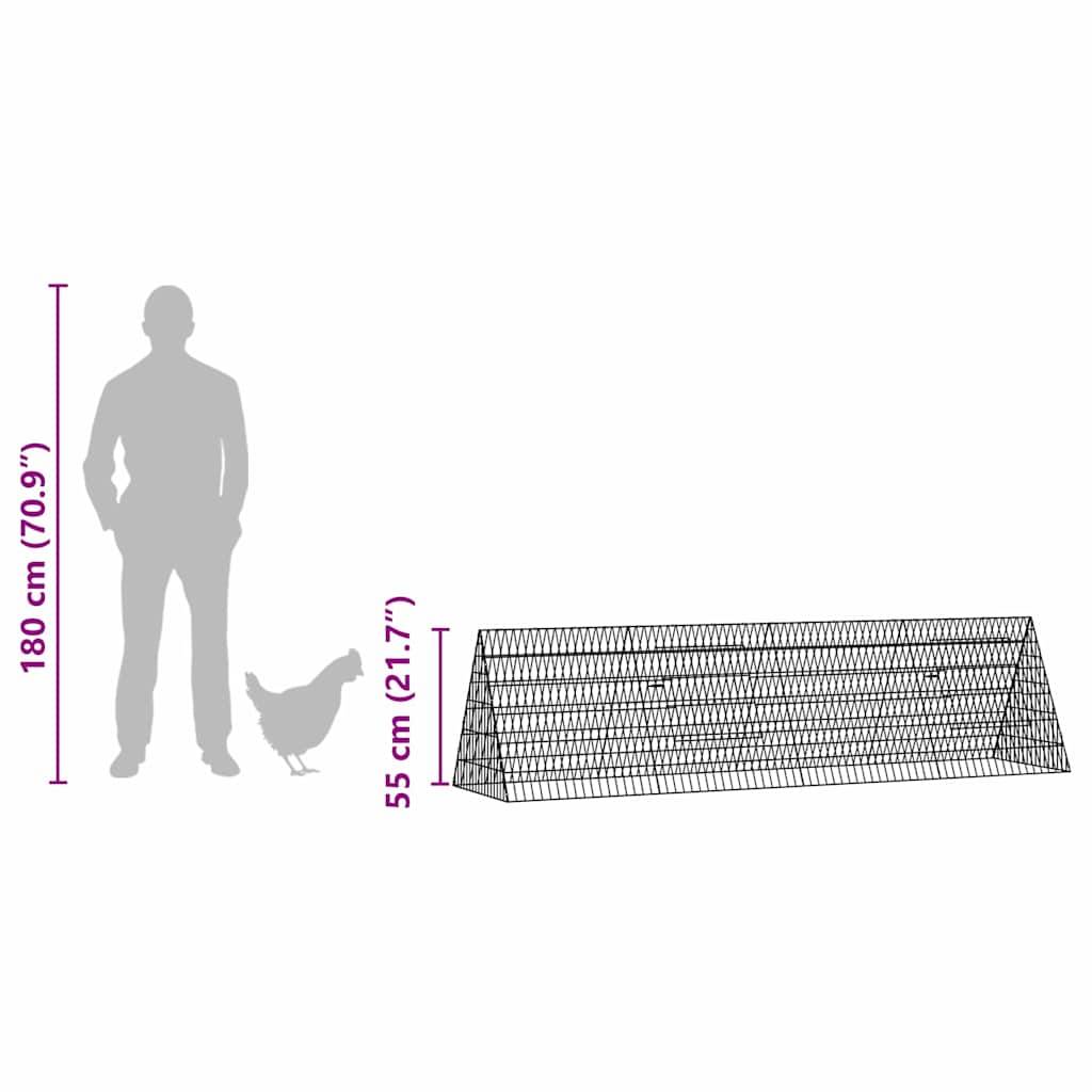 Tunnel Enclos Métal Galvanisé Parcours Santé Lapins Poules 215x55cm - ComfortXL Outdoor Living - Image 7