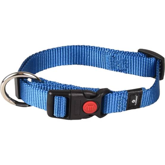 Collier Ziggi bleu 30 -45 cm 15 mm taille S pour chien - Image 1