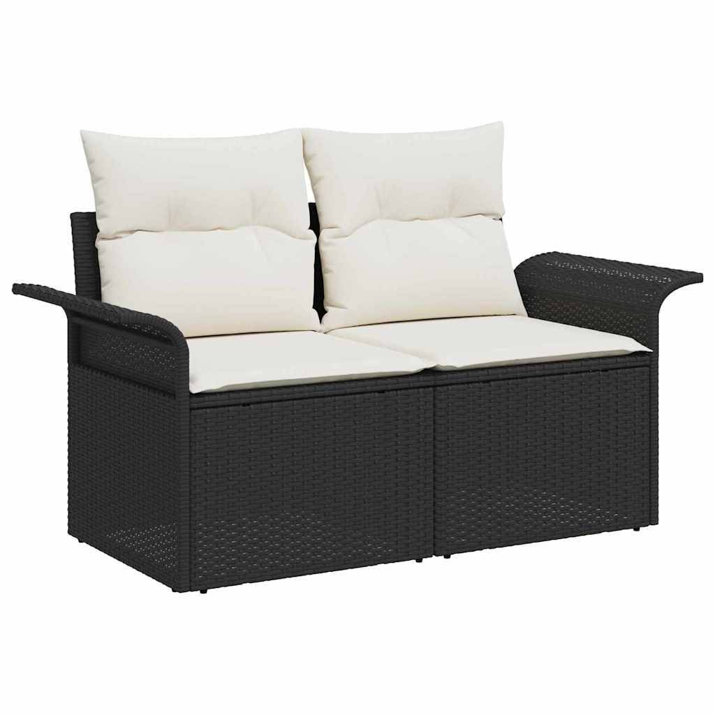 ComfortXL - Set Complet Salon de Jardin Noir 10 Places avec Table Basse en Bois d'Acacia et Polyrotin – ComfortXL Outdoor Living - Image 6