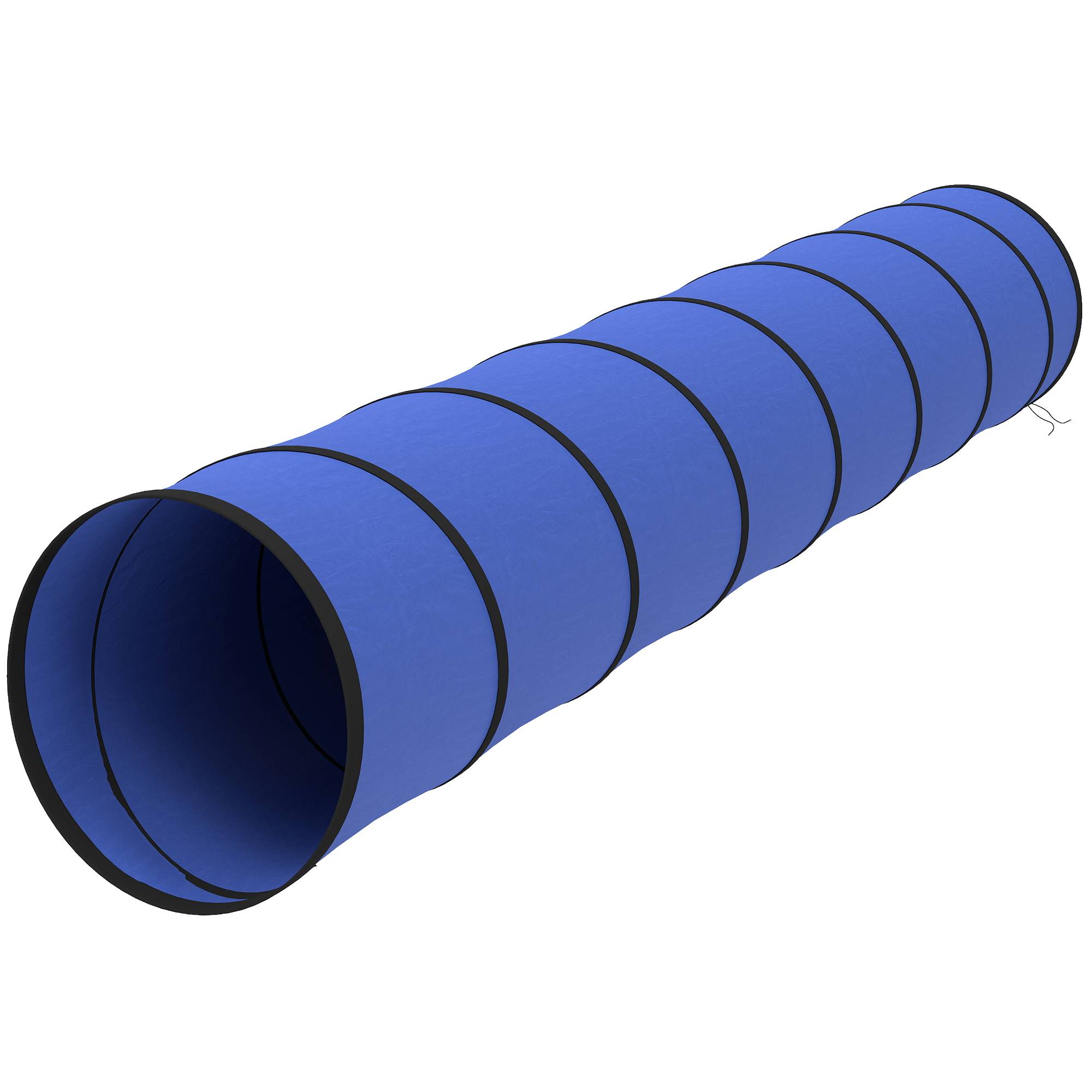 Tunnel d'agilité pour chien tissu Oxford bleu 300 x 50 x 50 cm - PANGIVO - Image 2