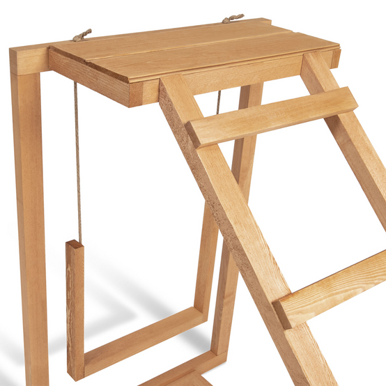 Aire de jeux en bois pour poules avec balançoire et perchoir - Image 3