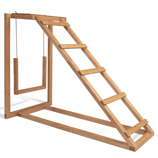 Aire de jeux en bois pour poules avec balançoire et perchoir - Image 4