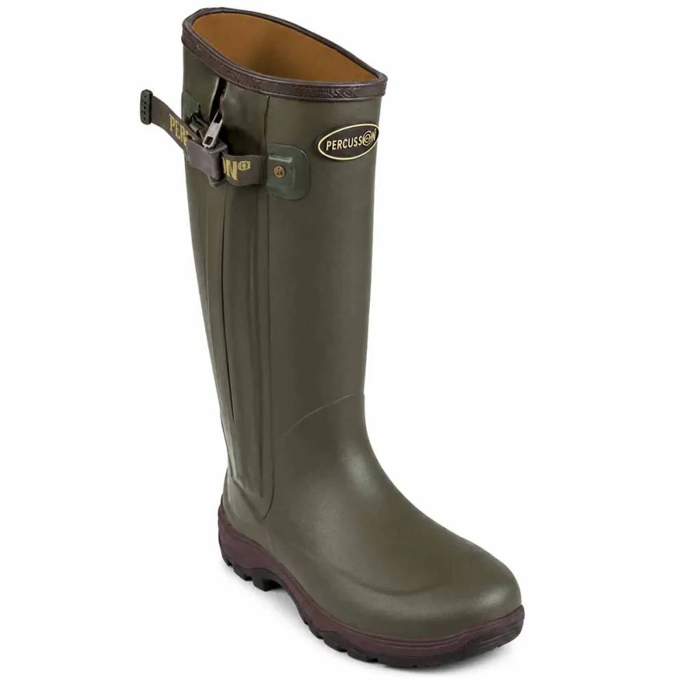 Bottes SPS full zip Cambridge néoprène caoutchouc kaki 37 à 48 Percussion - Image 2