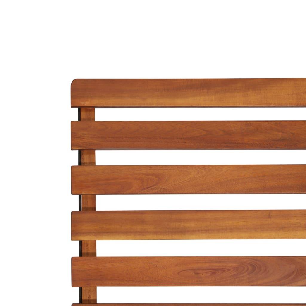 Vidaxl - Chaise de terrasse d'extérieur Bois d'acacia solide vidaXL 44390 - Imagen 4