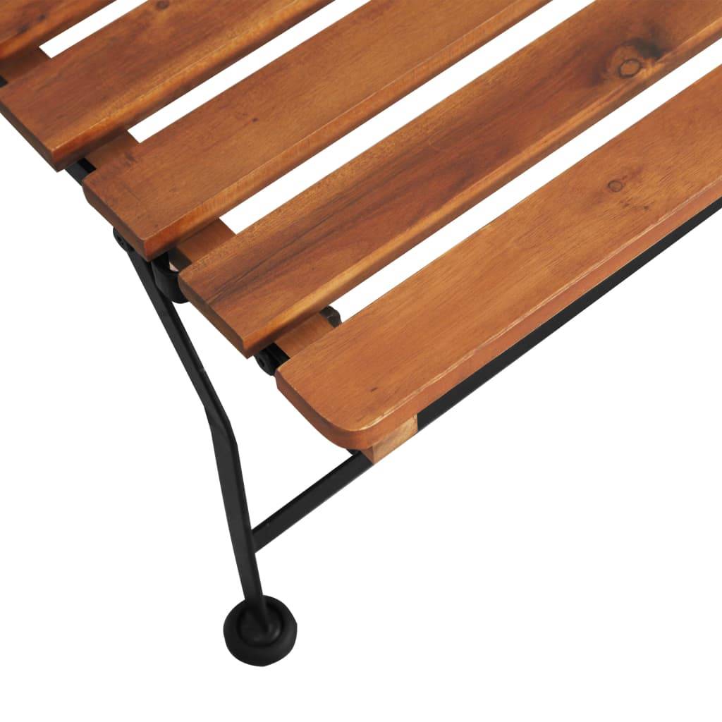 Vidaxl - Chaise de terrasse d'extérieur Bois d'acacia solide vidaXL 44390 - Imagen 6