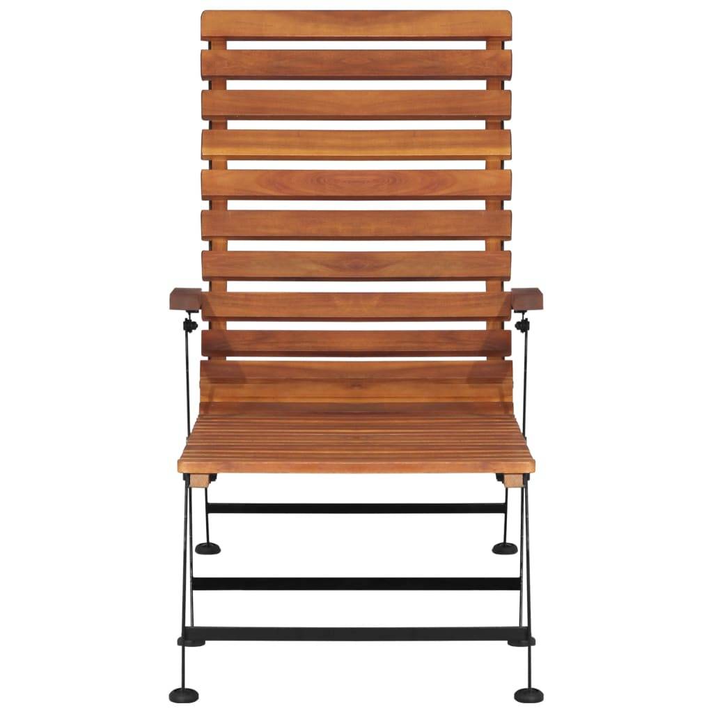 Vidaxl - Chaise de terrasse d'extérieur Bois d'acacia solide vidaXL 44390 - Imagen 2