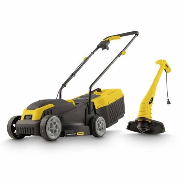 Tondeuse a gazon et Coupe-Bordure électrique - POWERPLUS - POWXG62205T- Tondeuse 1300 W & 32 mm Ø - Coupe-Bordures 250 W & 220 - Image 1