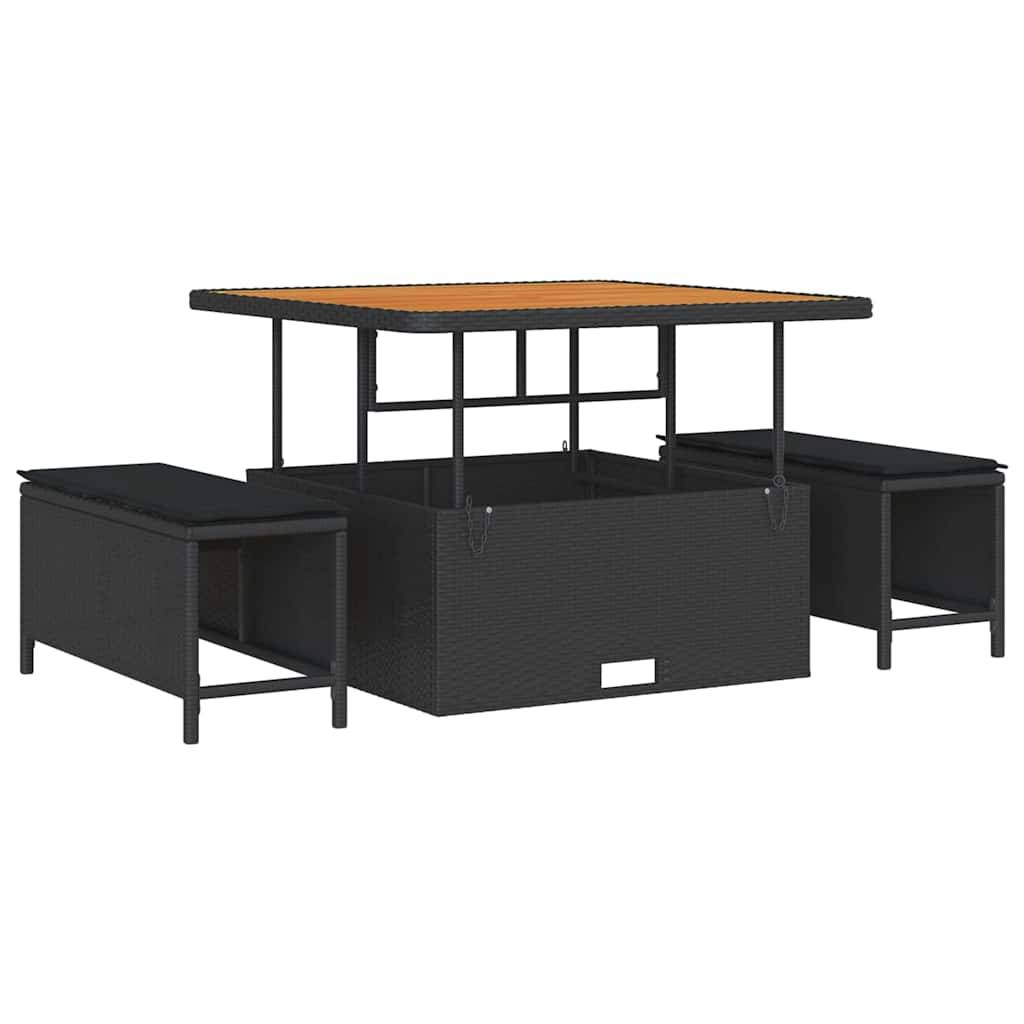 ComfortXL - Salon de Jardin Modulable 8 Pièces Résine Tressée à la Main 7 Places pour Terrasse Noir – ComfortXL Outdoor Living - Image 7