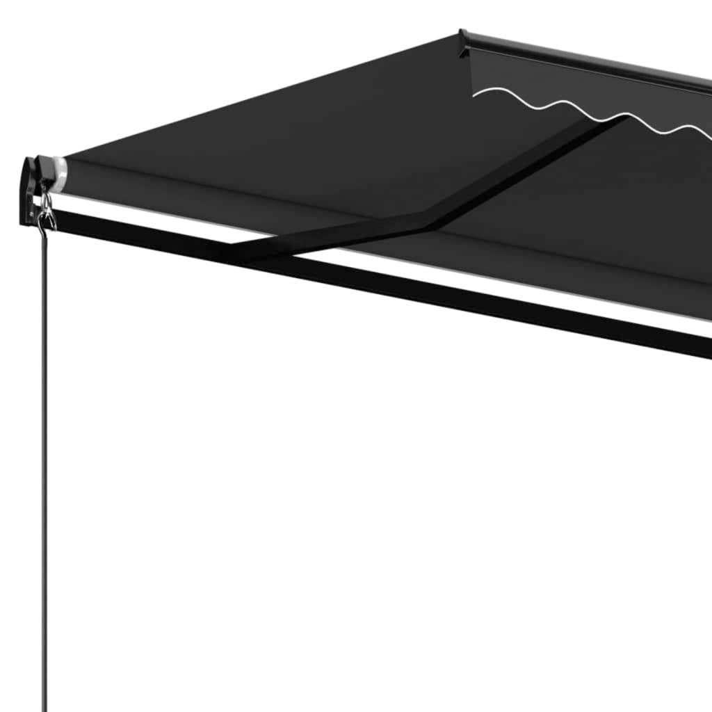 Auvent rétractable manuel Aluminium Terrasse Imperméable 600x350cm Anthracite - ComfortXL Outdoor Living - Image 5