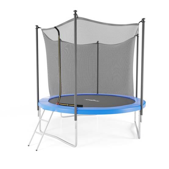 Trampoline de jardin ø244 cm- 8FT- Filet intérieur, Matelas de protection et Echelle JUMP4FUN - Image 7
