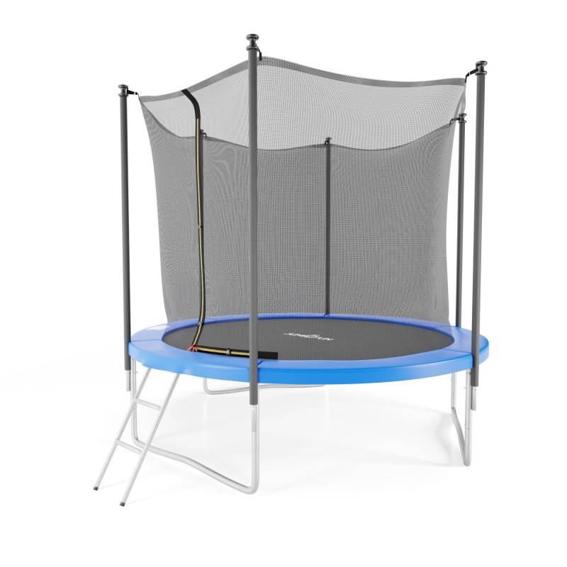 Trampoline de jardin ø244 cm- 8FT- Filet intérieur, Matelas de protection et Echelle JUMP4FUN - Image 7