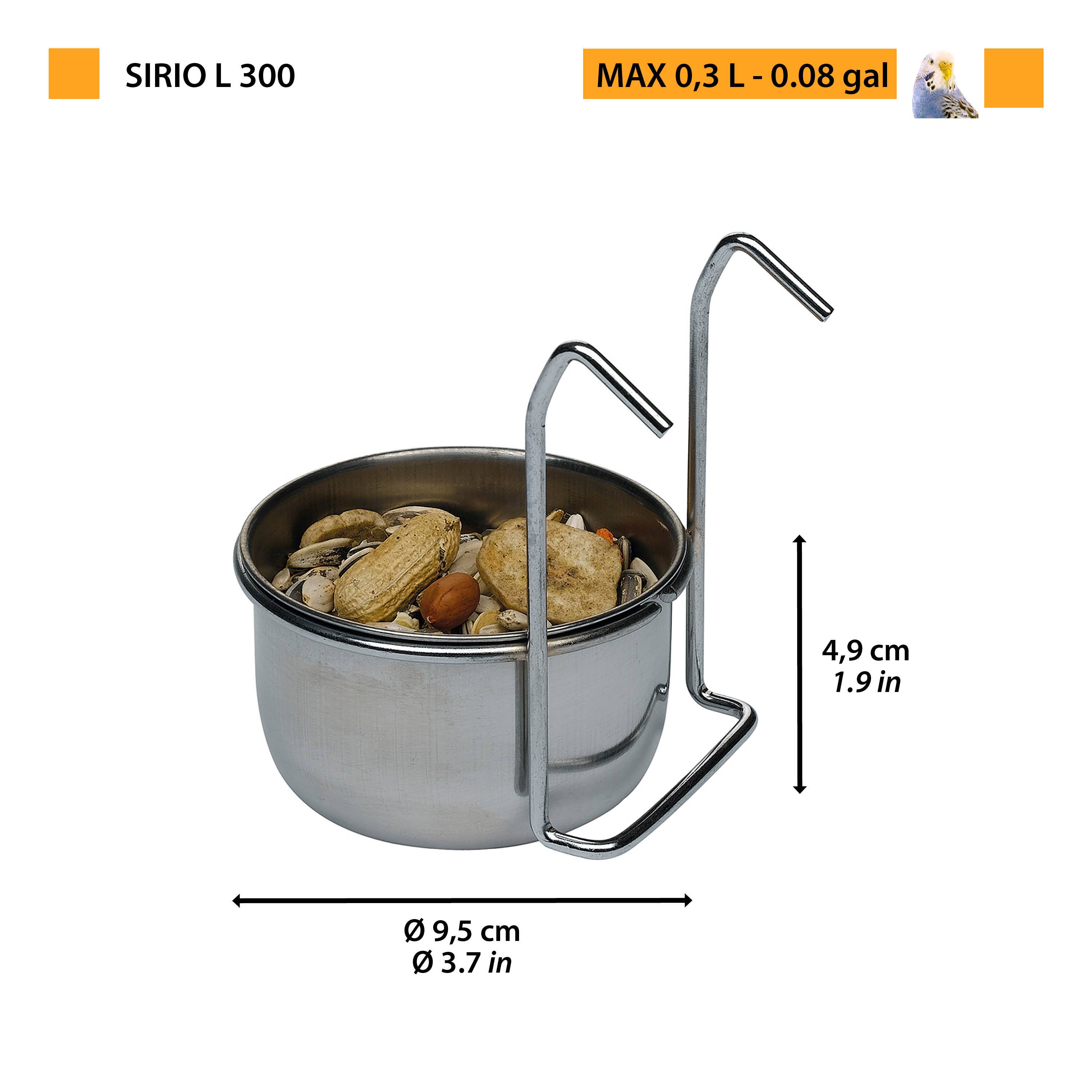Ferplast - Accessoires pour cages à oiseaux Ferplast SIRIO L304 mangeoire en acier inox - Image 2