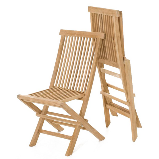 Salon de jardin en teck massif 8-10 personnes rectangulaire 8 chaises KAJANG - Image 7