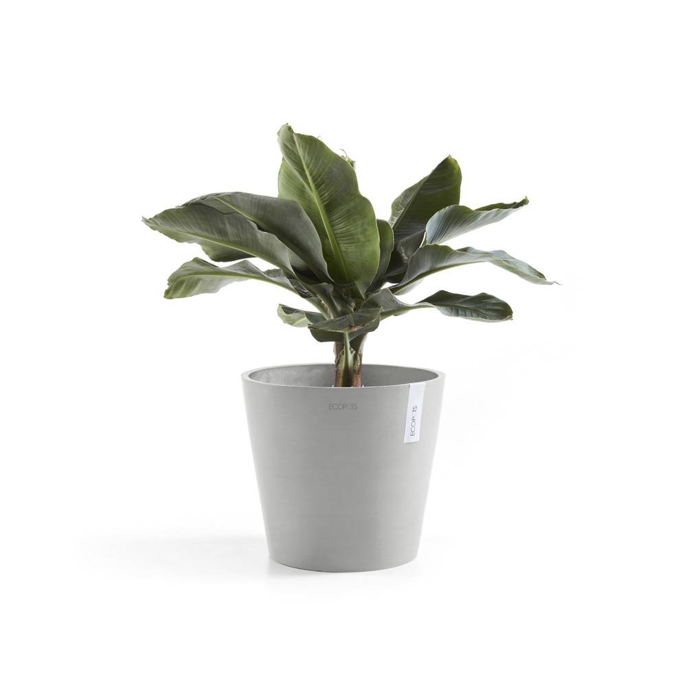 Ecopots - Pot Rond Amsterdam 40 Blanc Gris - Ø 40 x H. 35 cm - 28 L ECOPOTS - Imagen 3