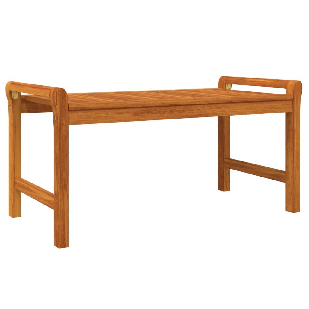 Helloshop26 - Salon de jardin meuble d'extérieur ensemble de mobilier 3 pièces avec coussins bois massif d'acacia - Imagen 2