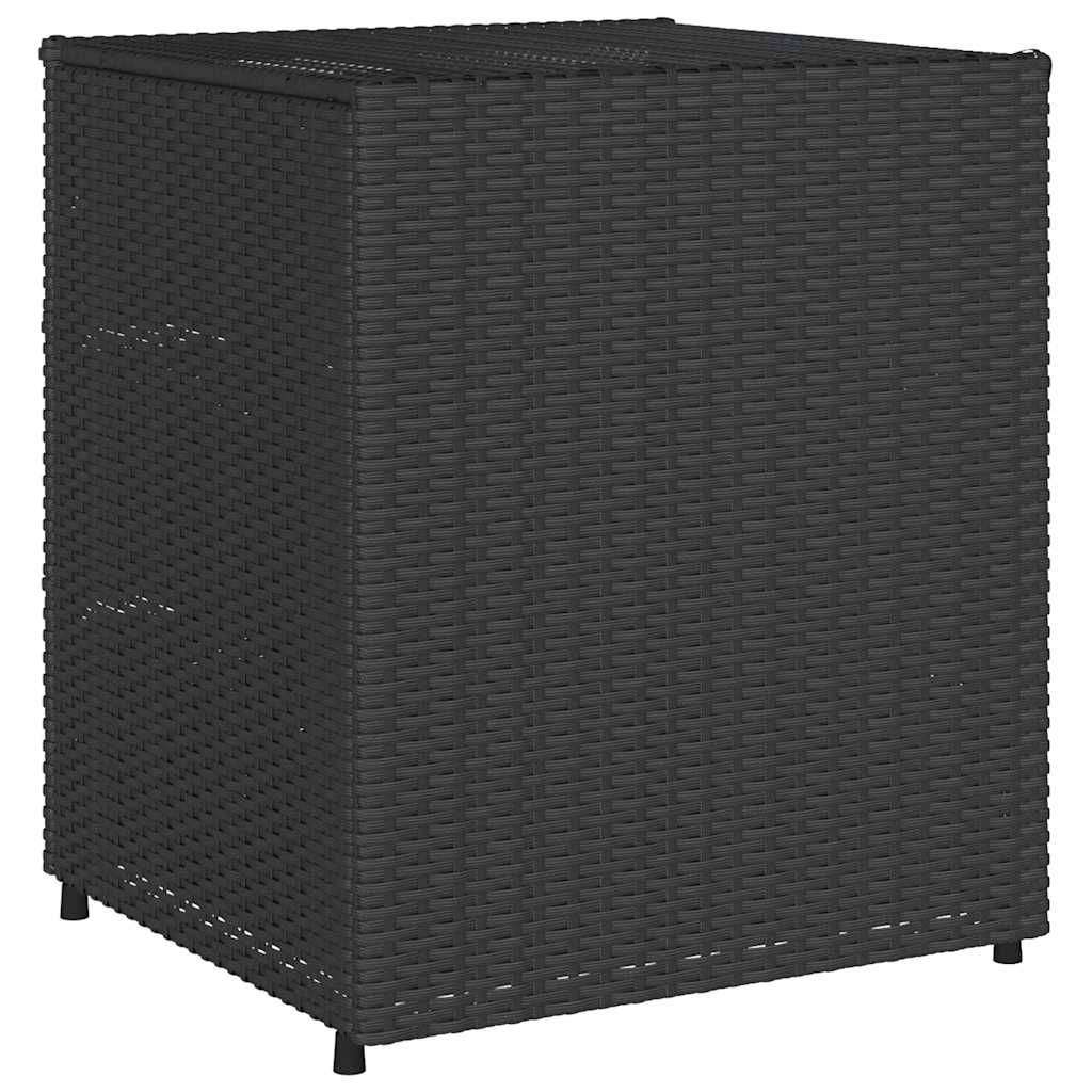 Petite Commode de Jardin Résine Tressée 3 Tiroirs de Rangement Noir 55x59x69 cm – ComfortXL Outdoor Living - Image 7