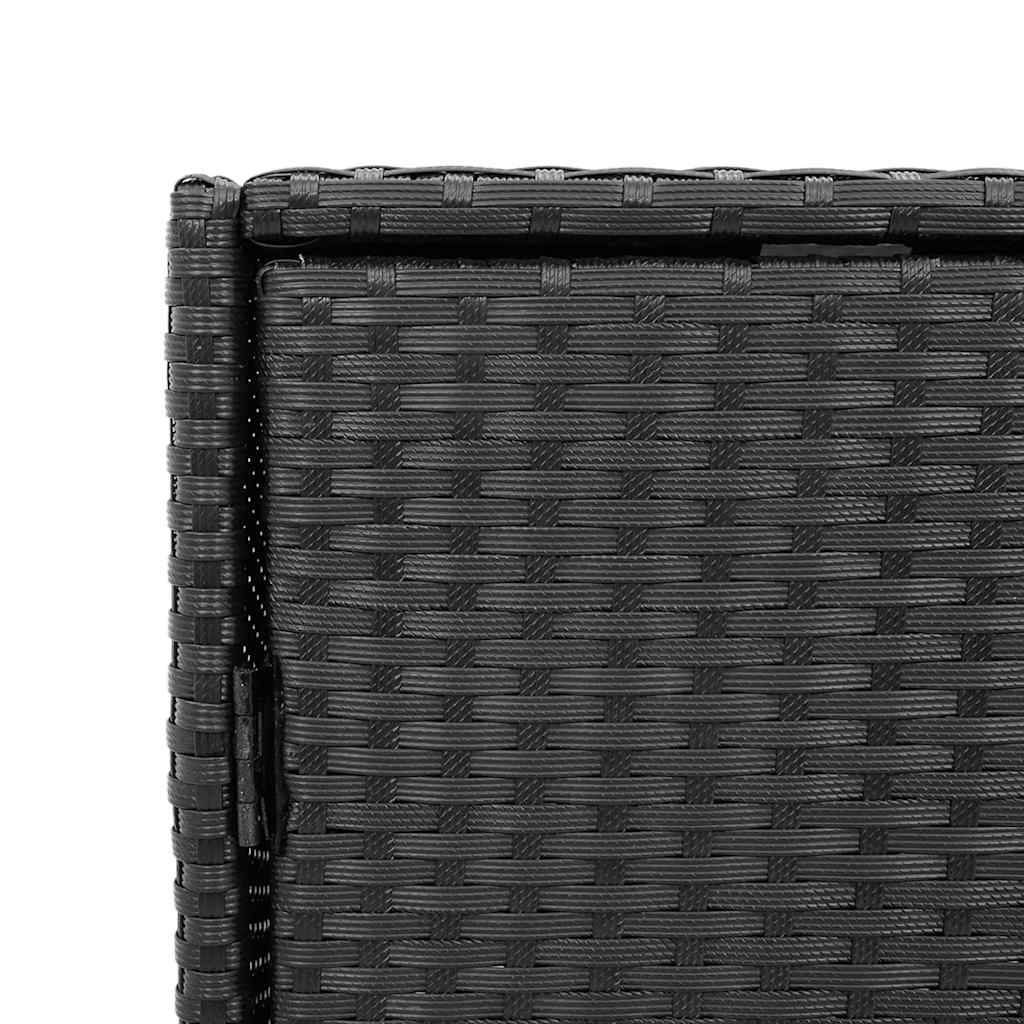 Petite Commode de Jardin Résine Tressée 3 Tiroirs de Rangement Noir 55x59x69 cm – ComfortXL Outdoor Living - Image 9