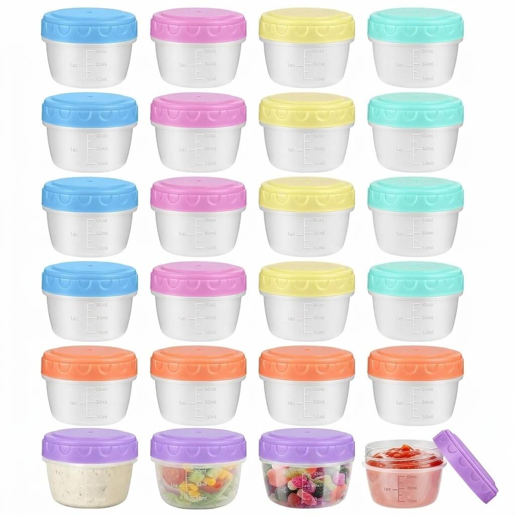 24 pots 80 ml avec graduation - Image 1