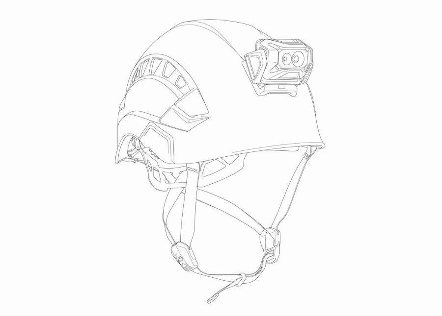 Platine de fixation PETZL Slot adapt - Pour fixation sur casque Vertex ou Strato - E073BA00 - Image 4