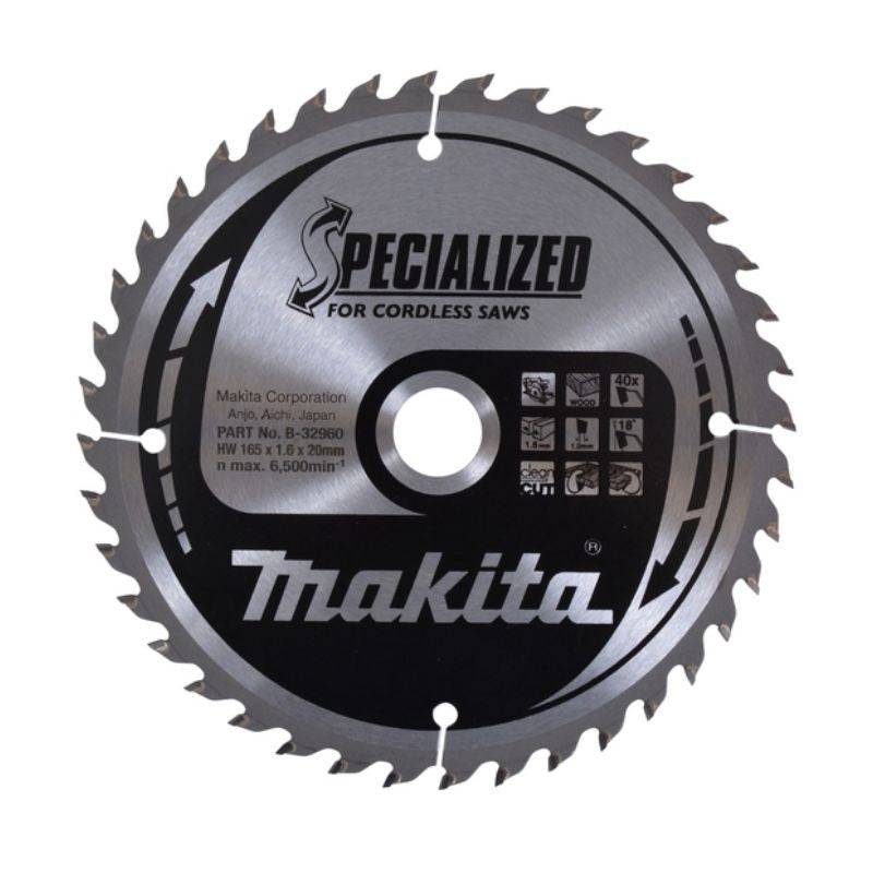 Makita - Lame de Scie Circulaire Carbure MAKITA B-32960 Ø 165mm x 20mm 40 Dents Makita - Imagen 1