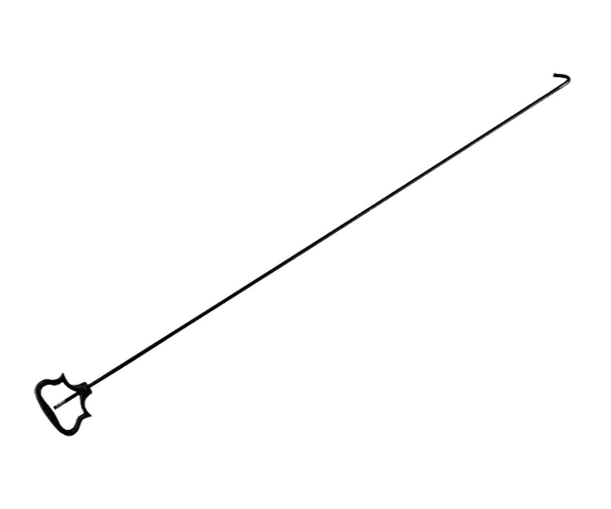 Clapet de cheminée en fonte pour boisseau 200 x 400 mm avec tige et poignée, Dommartin - Imagen 2