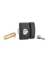 Verrou universel à bouton THIRARD cylindre languette HG5 + 3 clés - Noir - 00080473 - Imagen 2