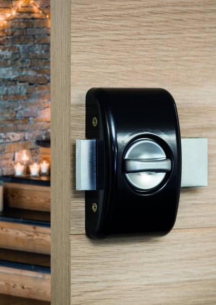 Verrou universel à bouton THIRARD cylindre languette HG5 + 3 clés - Noir - 00080473 - Imagen 3