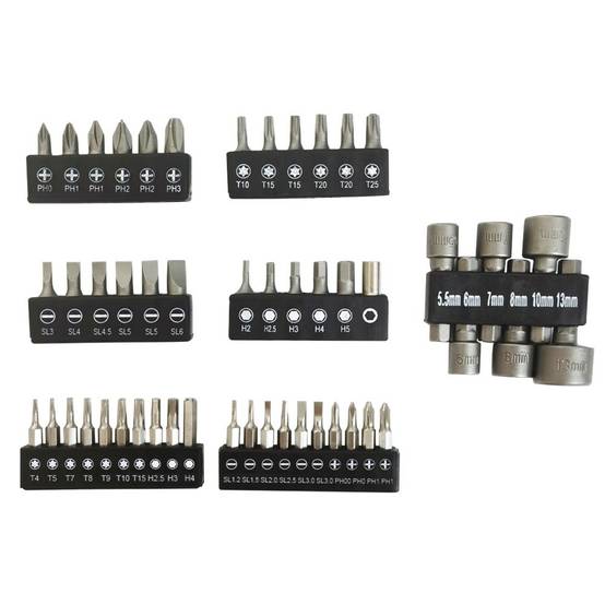 Tournevis multi embouts aimantés 50 pièces avec LED - Image 2