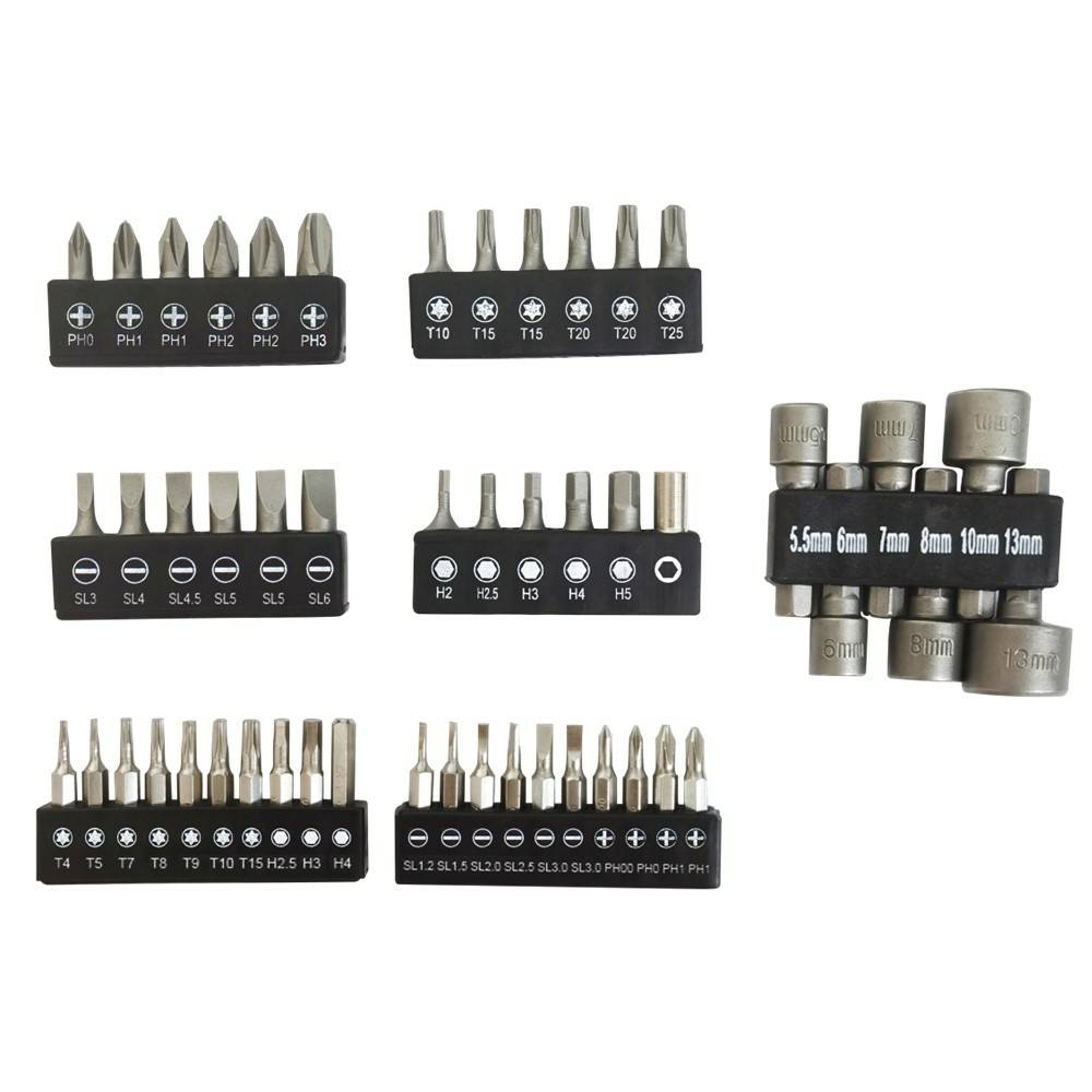 Tournevis multi embouts aimantés  50 pièces avec LED - Image 2
