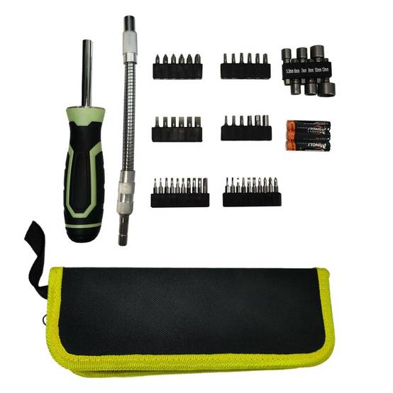 Tournevis multi embouts aimantés 50 pièces avec LED - Image 1