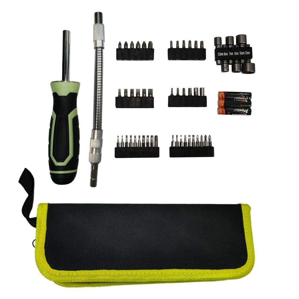 Tournevis multi embouts aimantés  50 pièces avec LED - Image 1
