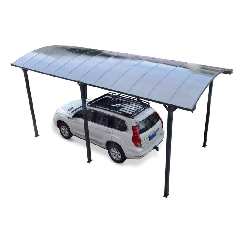 Carport aluminium anthracite 27,36 m² pour camping-car toit polycarbonate 6mm anti-UV X-Metal - Image 5