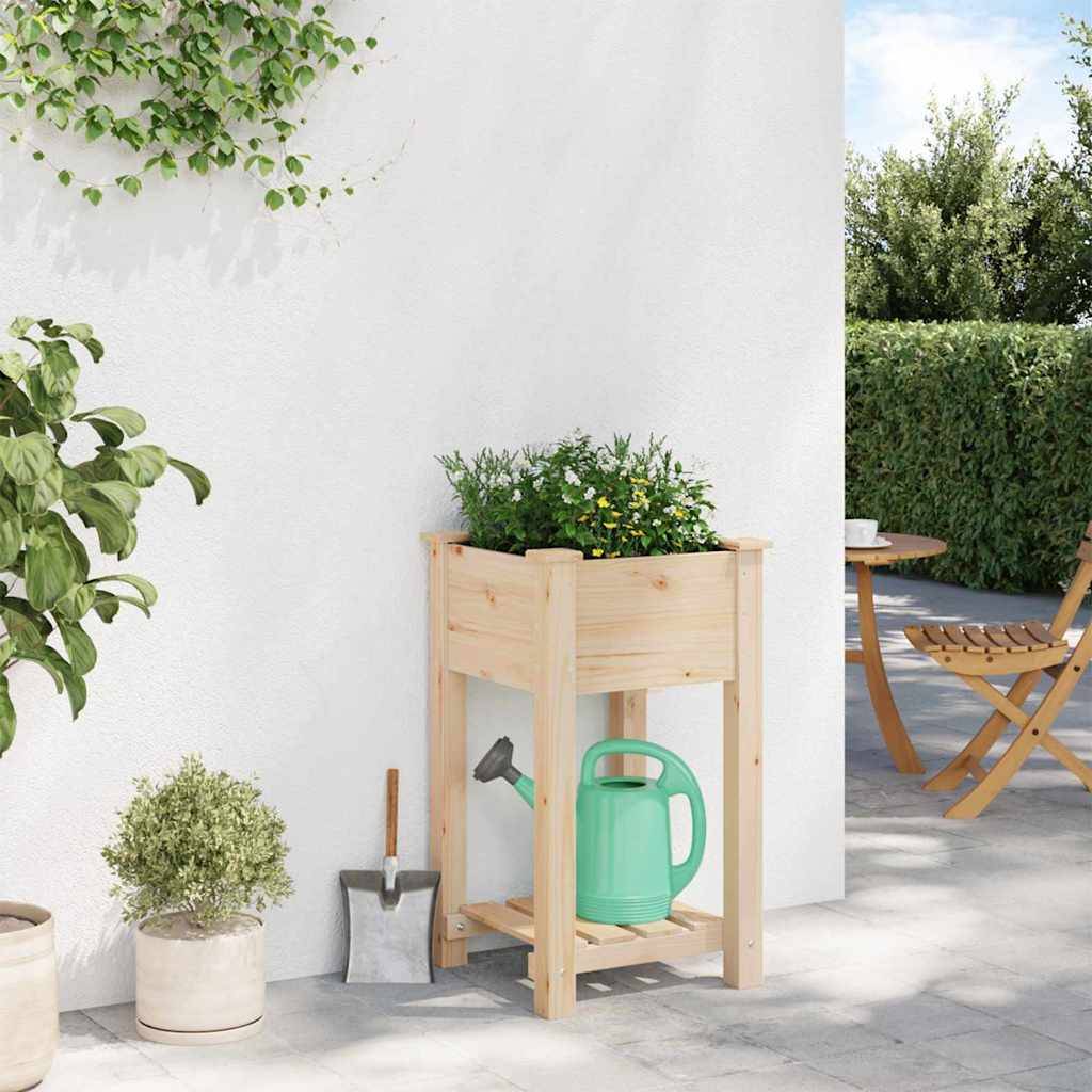 ComfortXL - Carré potager en bois de sapin avec étagère de rangement pour balcon 45cm – ComfortXL Outdoor Living - Image 4