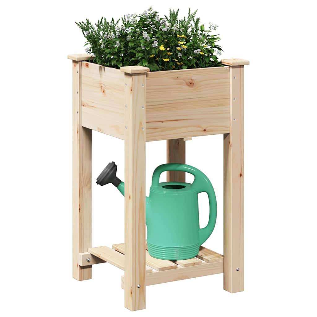 ComfortXL - Carré potager en bois de sapin avec étagère de rangement pour balcon 45cm – ComfortXL Outdoor Living - Image 3