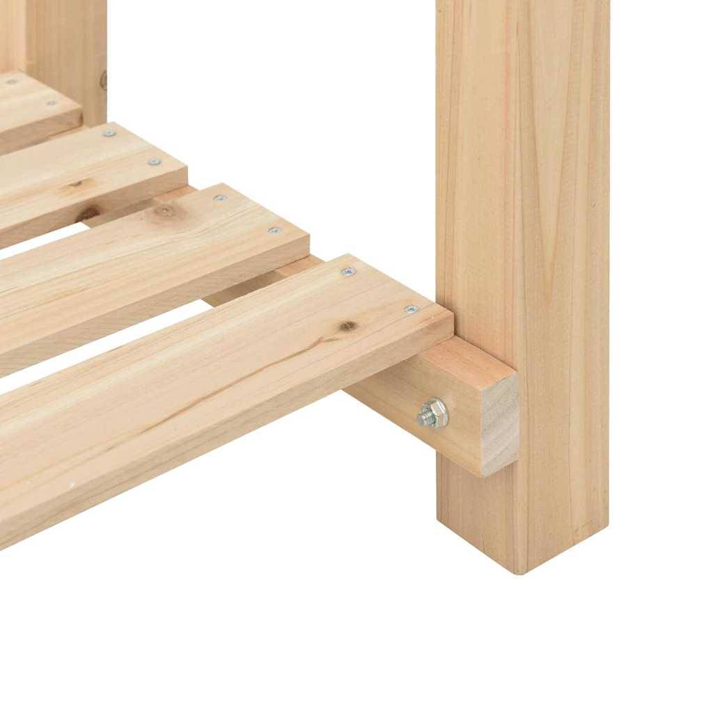 ComfortXL - Carré potager en bois de sapin avec étagère de rangement pour balcon 45cm – ComfortXL Outdoor Living - Image 9