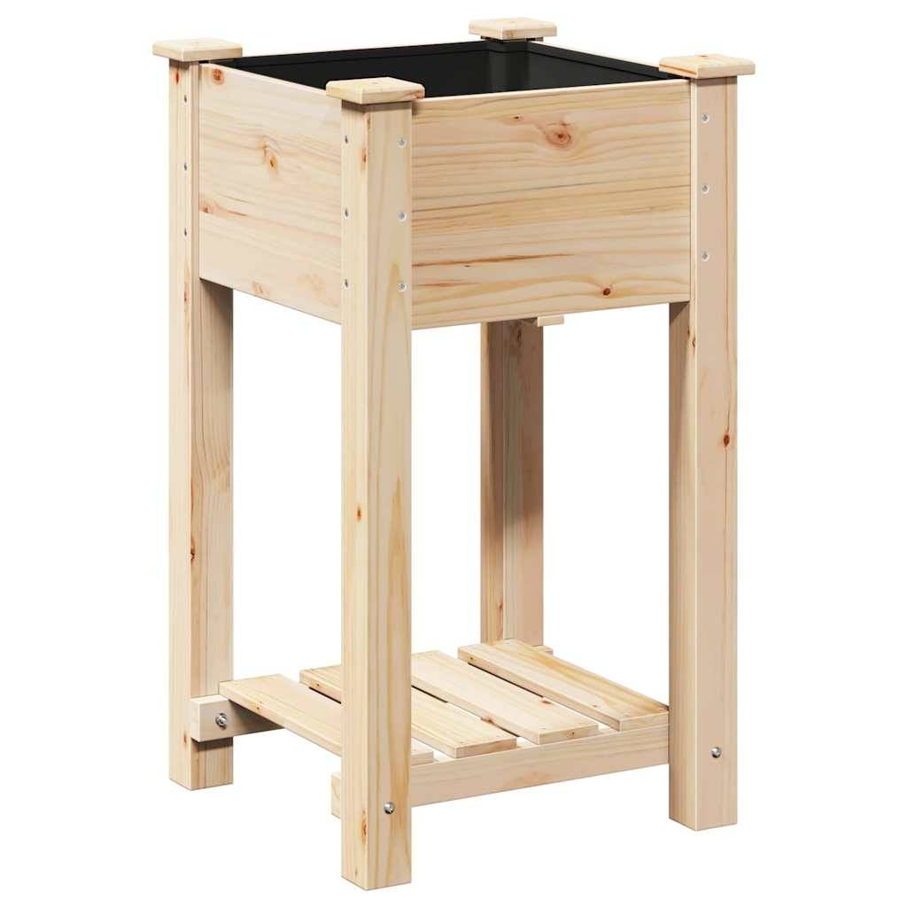 ComfortXL - Carré potager en bois de sapin avec étagère de rangement pour balcon 45cm – ComfortXL Outdoor Living - Image 2