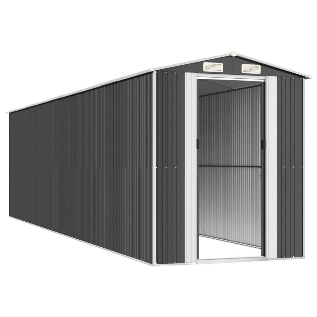 PANGIVO - Abri de jardin avec porte coulissante - Acier galvanisé - Anthracite 192x772x223 cm - Surface au sol 14,82m² - PANGIVO - Image 4