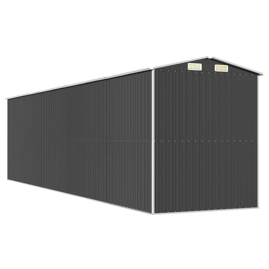PANGIVO - Abri de jardin avec porte coulissante - Acier galvanisé - Anthracite 192x772x223 cm - Surface au sol 14,82m² - PANGIVO - Image 5