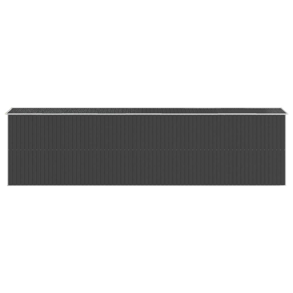 PANGIVO - Abri de jardin avec porte coulissante - Acier galvanisé - Anthracite 192x772x223 cm - Surface au sol 14,82m² - PANGIVO - Image 6