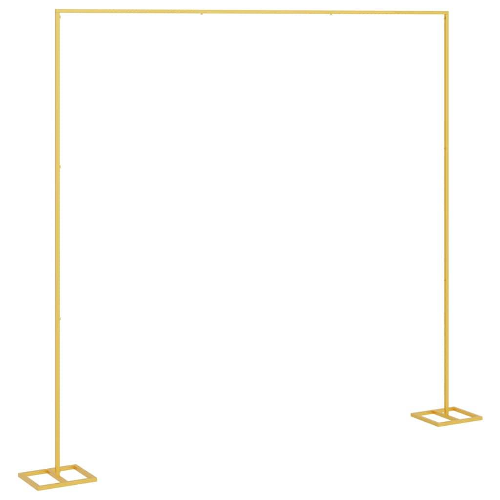 Très grande arche carrée en acier doré pour cérémonie XXL 338x300 cm - ComfortXL Outdoor Living - Image 5