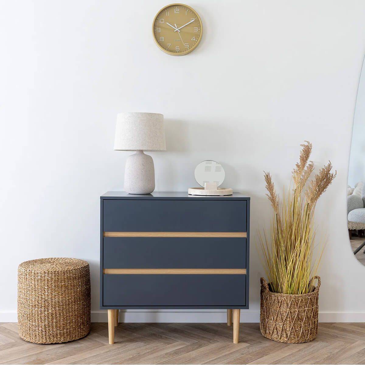 Pouf en jonc de mer naturel tressé Ø40cm - RIVALIA - Image 4