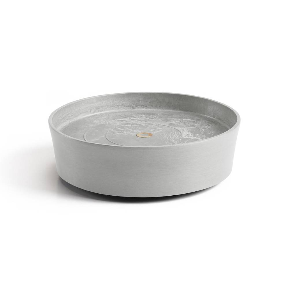 Ecopots - Support à roulettes Wheels 30 Blanc Gris - Ø 28,7 x H. 8,3 cm ECOPOTS - Imagen 4
