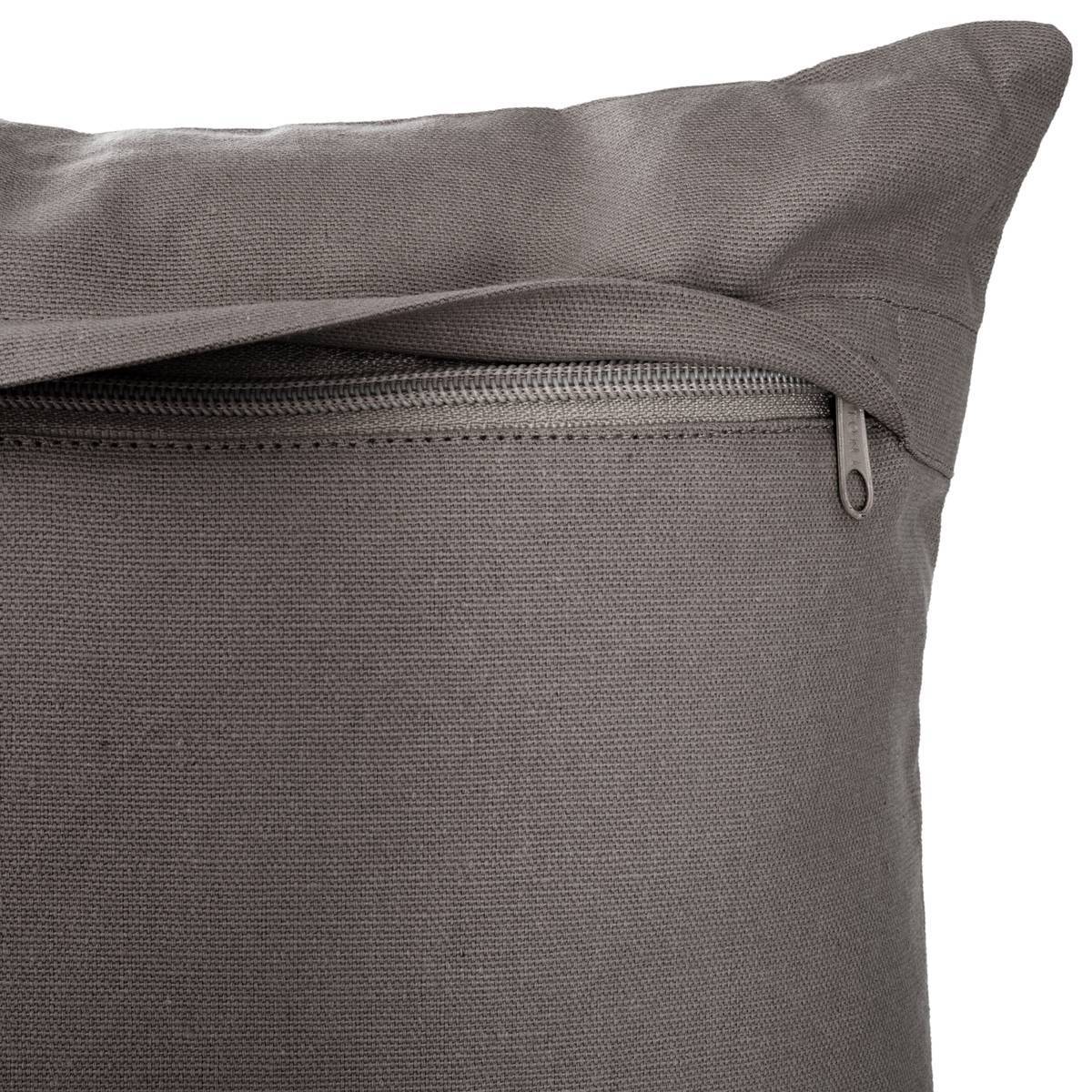 Atmosphera - Coussin motifs "Otto" gris 38x38cm - Atmosphera Créateur d'intérieur - Imagen 4