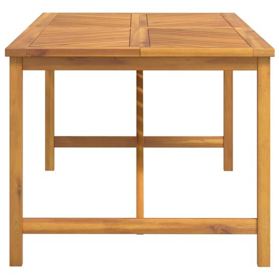Table à manger de jardin bois d'acacia solide 200 x 90 x 74 cm - PANGIVO - Image 4